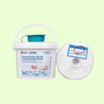 Kombi-Paket aus 8 Vliesrollen 90 Blatt im Spezial-Folienbeutel + 1 Spendereimer, folimedes, Desinfektions-Wipes, Desi-Wipes, Clean Wipes zum Tränken mit Desinfektionsmittel
